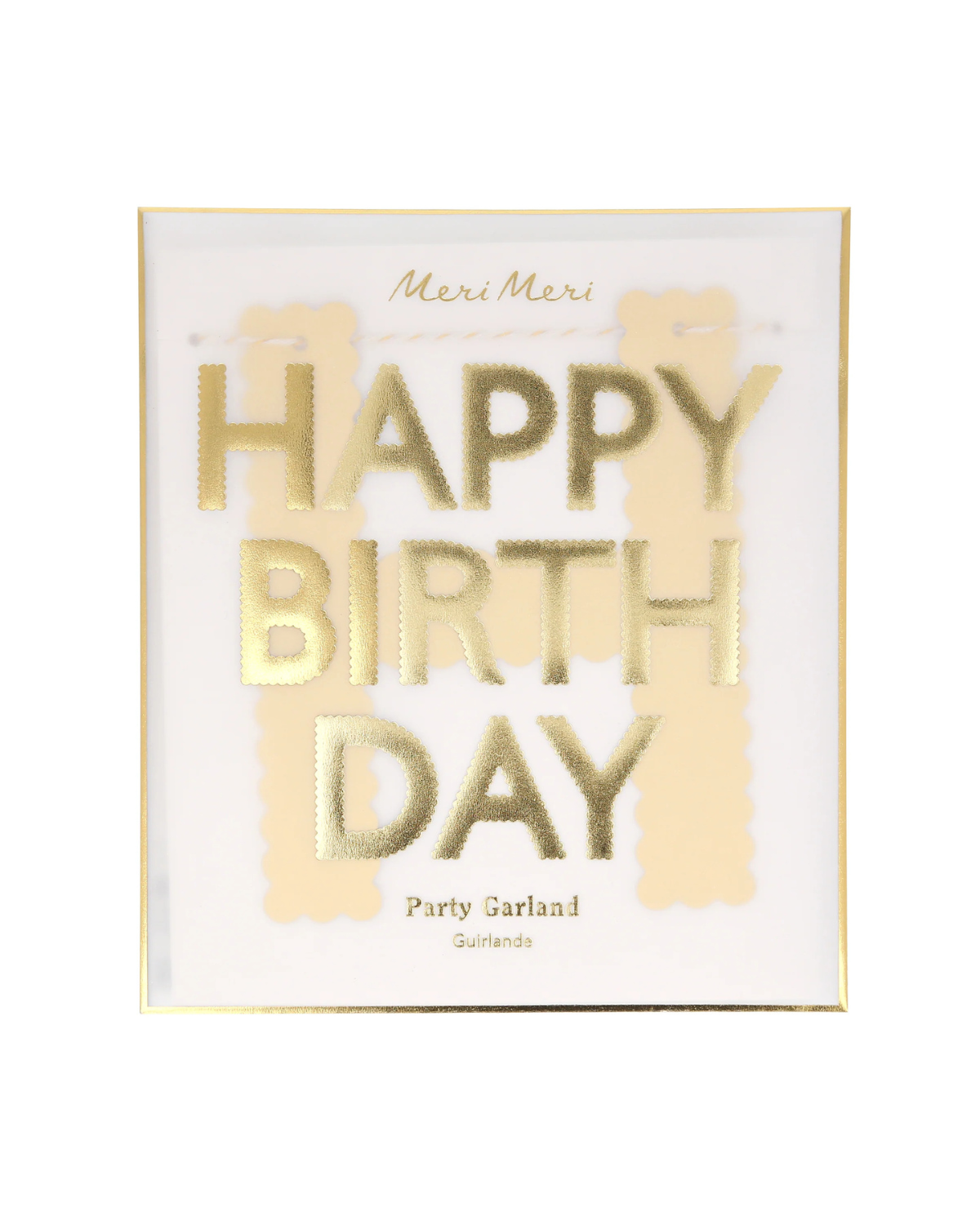 Girlande Happy Birthday - Gold