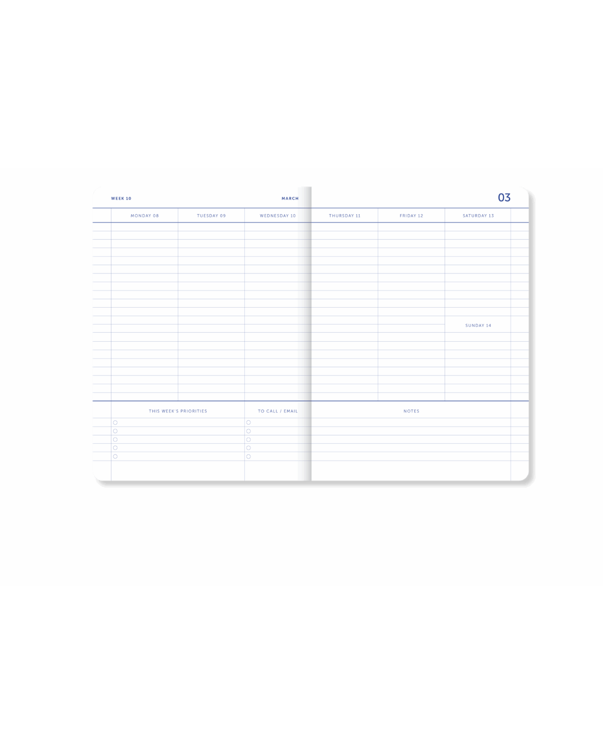 My Journal 18-Monats-Kalender 2026–2027 - Grüne Streifen