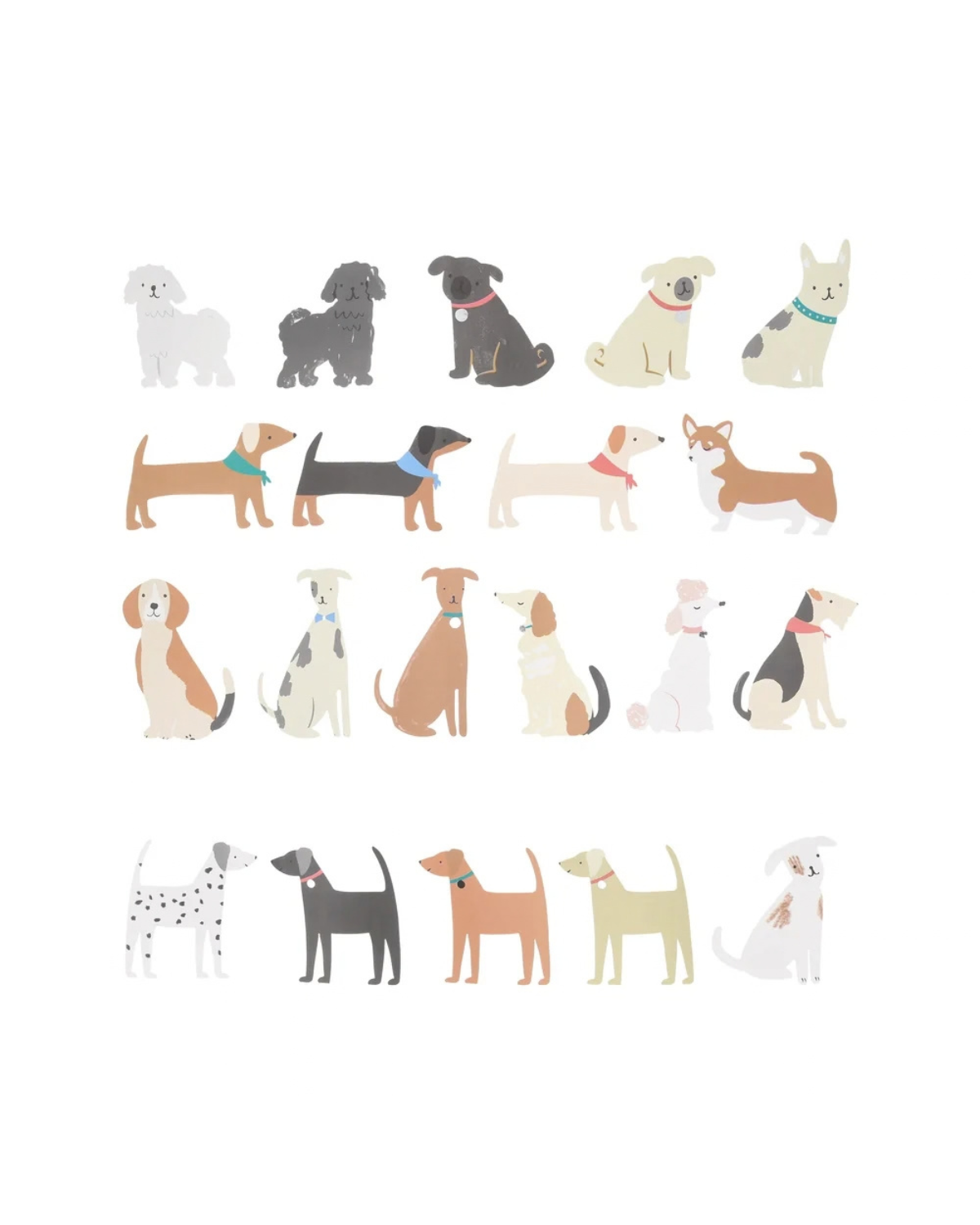 Stickerset Hunde - 25 Stück