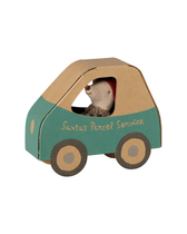 Weihnachtsmaus - Kleiner Bruder in Auto-Geschenkbox