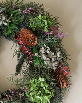 Kranz Eukalyptus & Hortensien - Botanical Forest Wreath (Ø 40 cm)