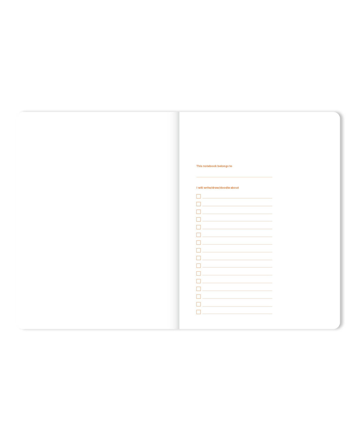 Notizbuch - Leinen / Liniert