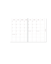 Terminplaner & Tagebuch 2027 - Rosa/Leinen