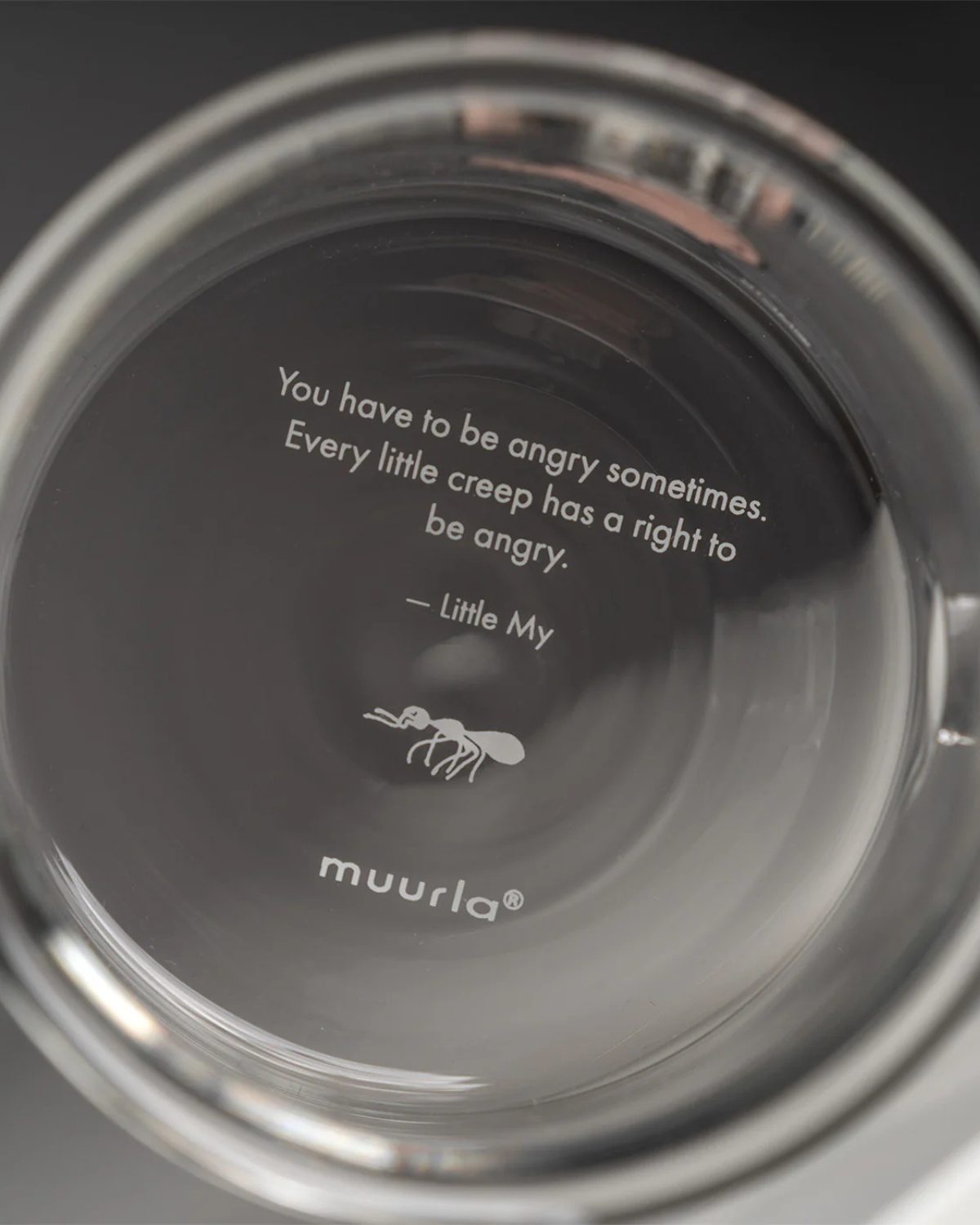 Mumin Glastasse aus Borosilikatglas - Little My Rosa 350 ml