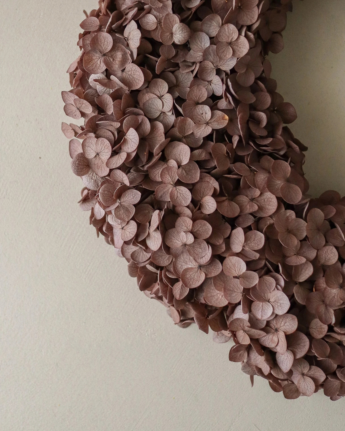Kranz Hortensien - Brown Hydrangea Wreath (Ø 40 cm)