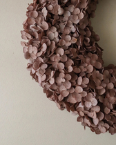 Kranz Hortensien - Brown Hydrangea Wreath (Ø 40 cm)