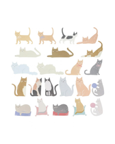 Stickerset Katzen - 25 Stück