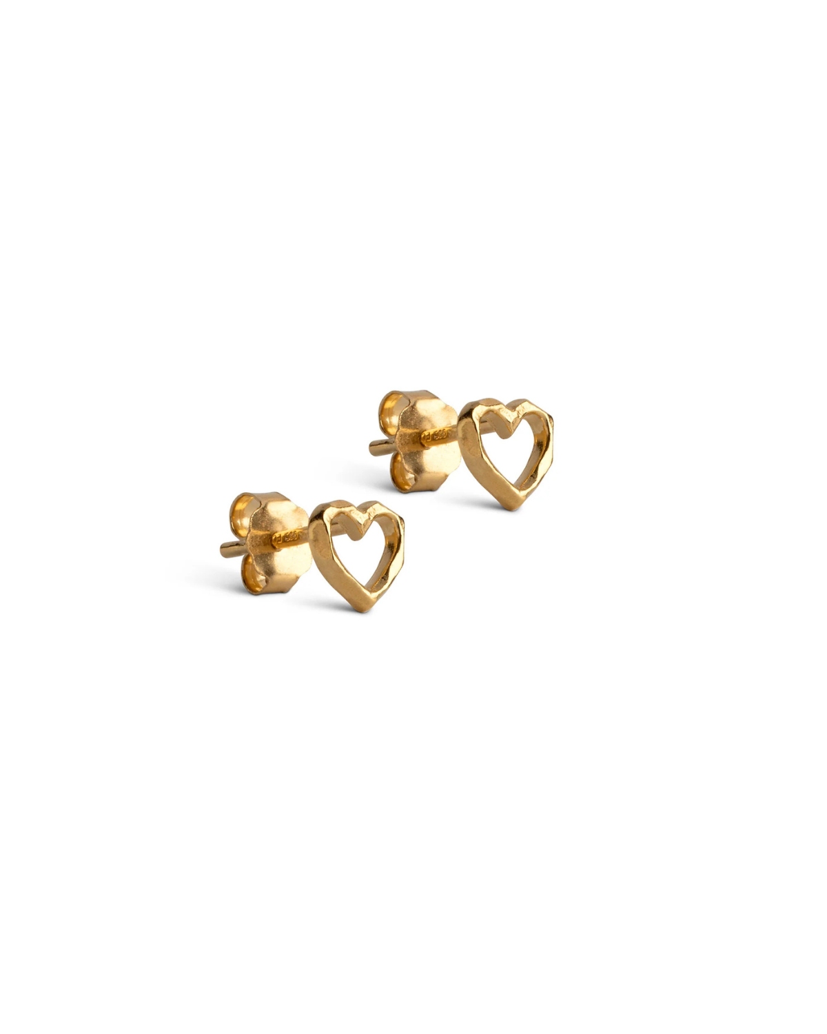 Ohrstecker Organic Heart - gold