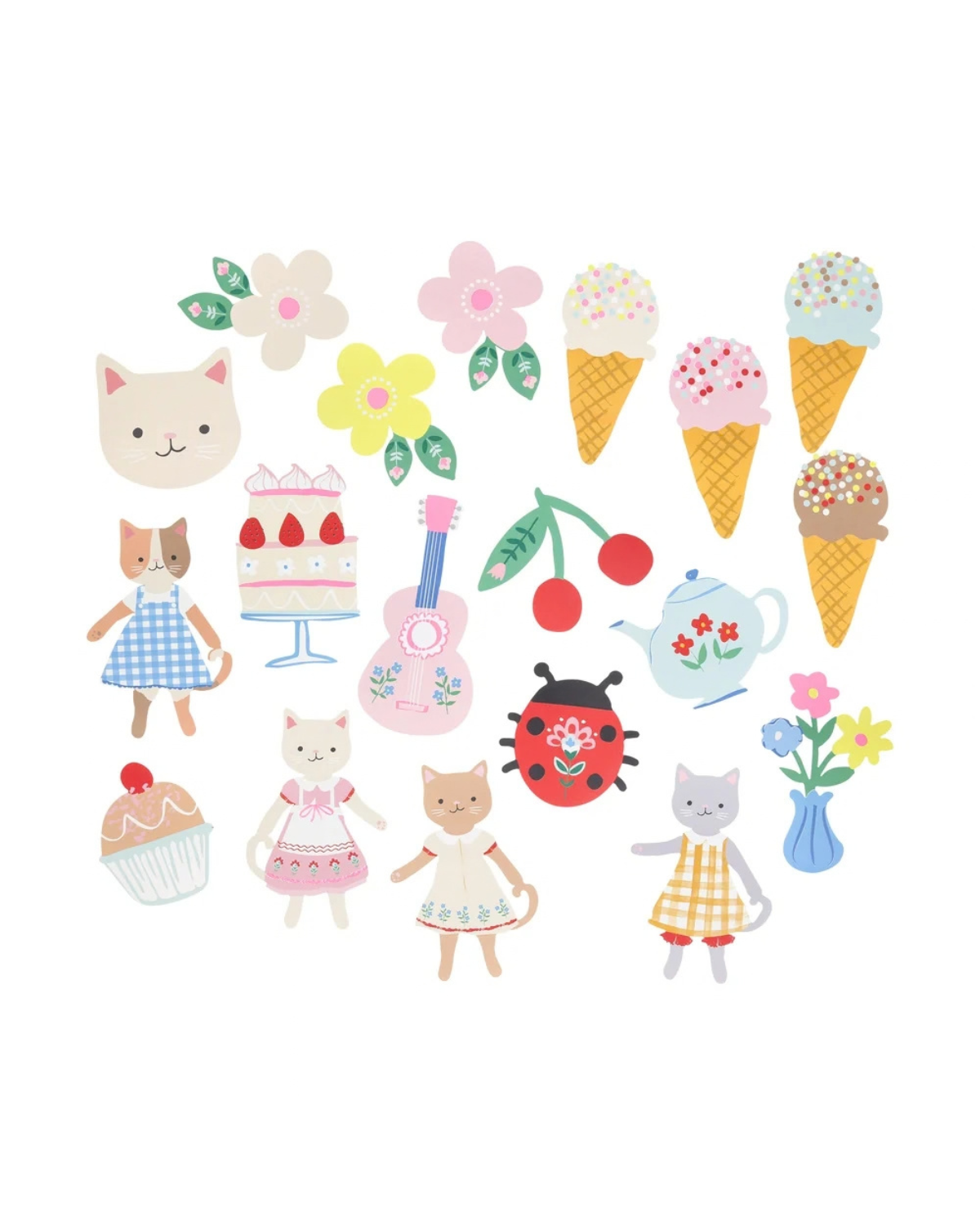 Stickerset Kitten Club - 25 Stück