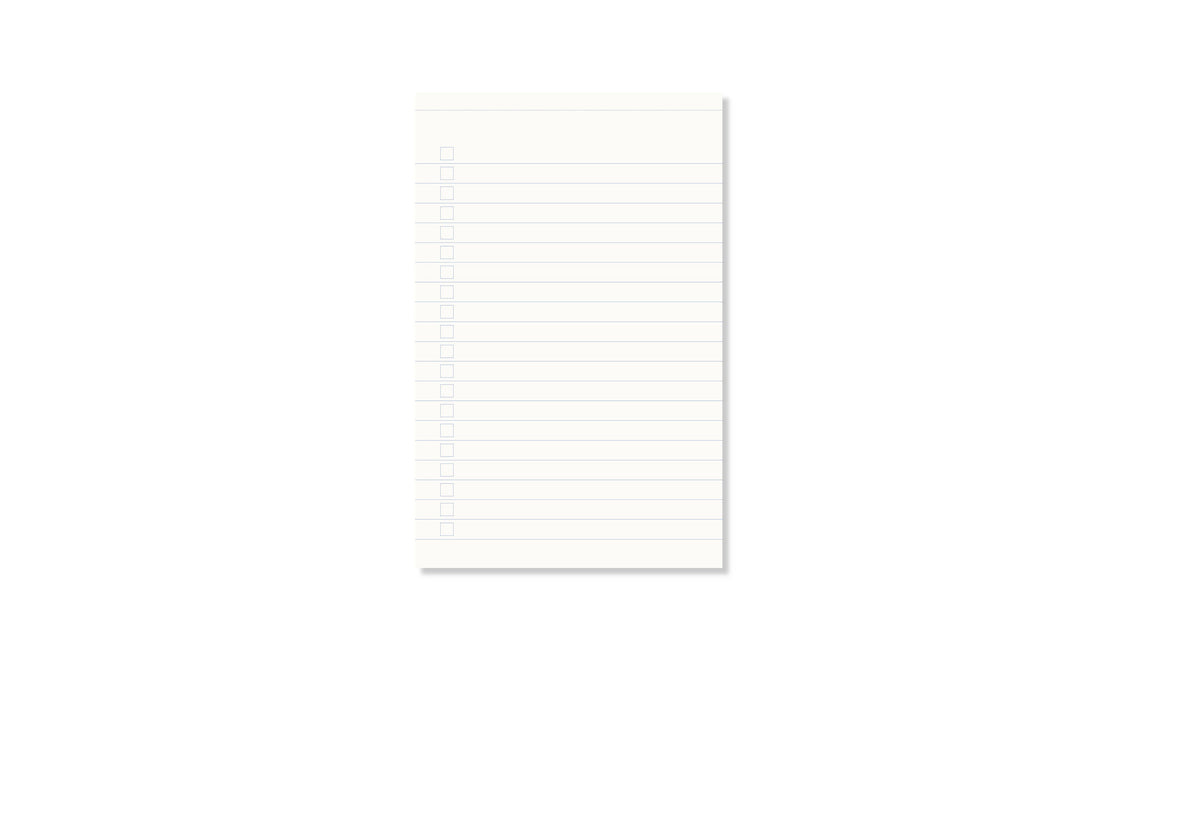 Notizblock Everyday List - Dunkelblau/Hellblau