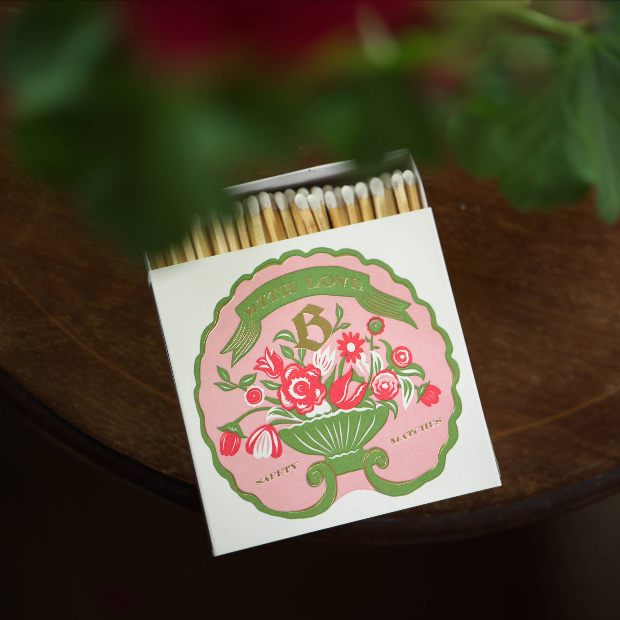 Blumenhaus Flower Matches | Quadratische Sicherheitsstreichhölzer