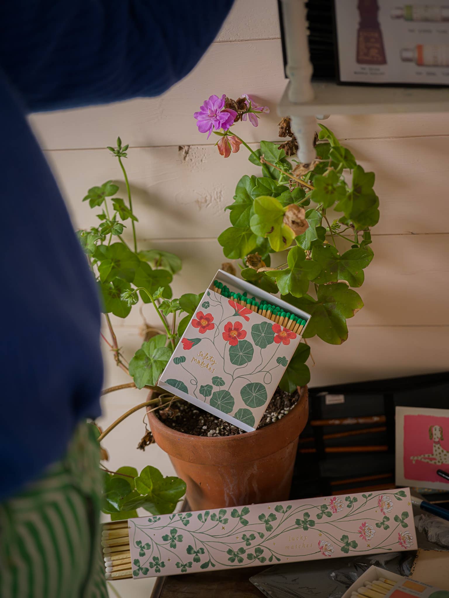 Kapuzinerkresse Streichhölzer | Quadratische Sicherheitsstreichhölzer