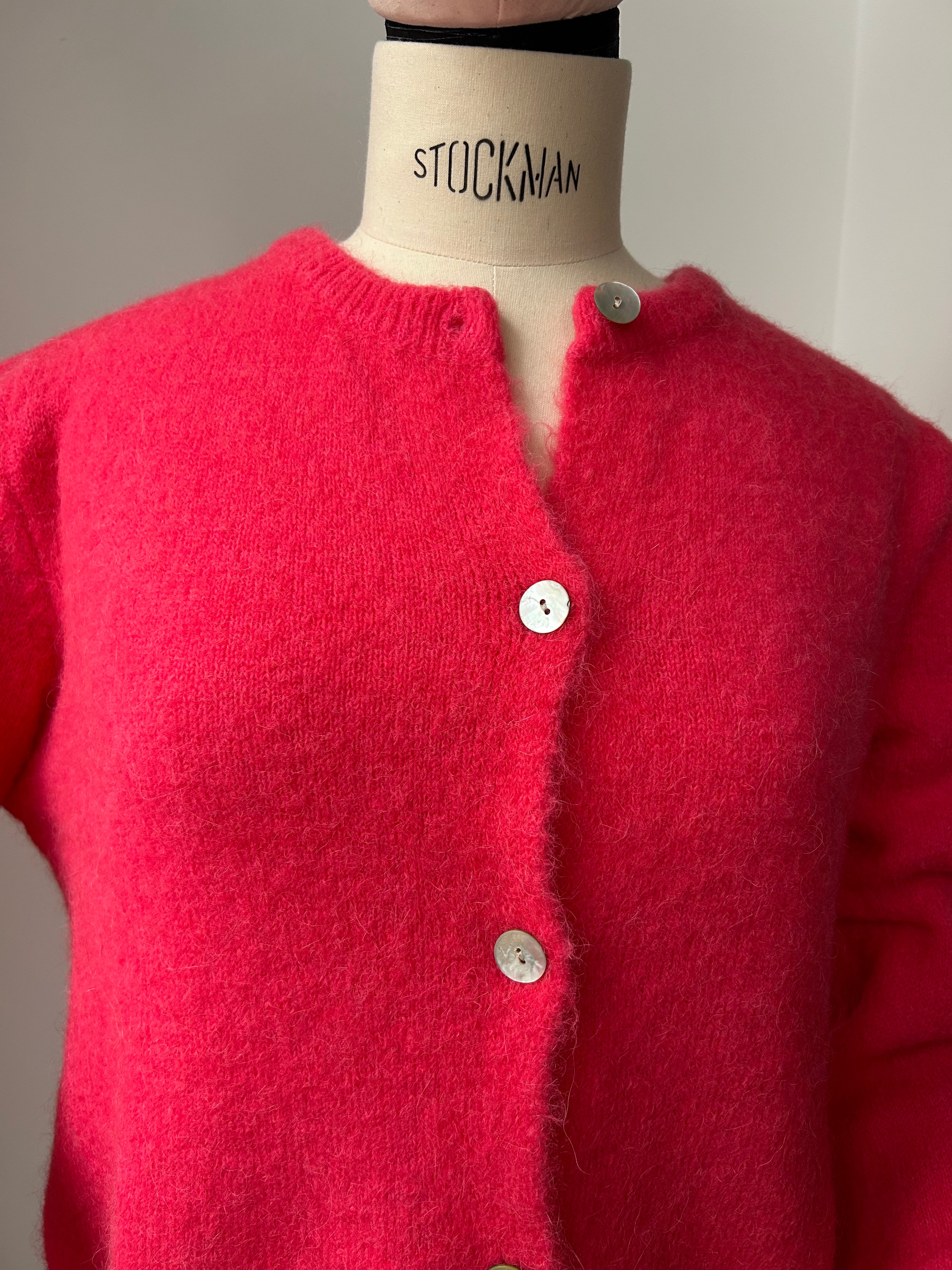 Strickjacke Cardigan - Hot Pink