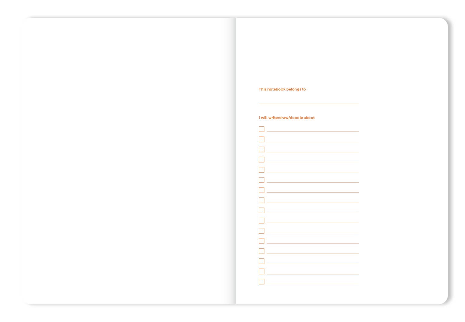 Notizbuch - Leinen / Liniert