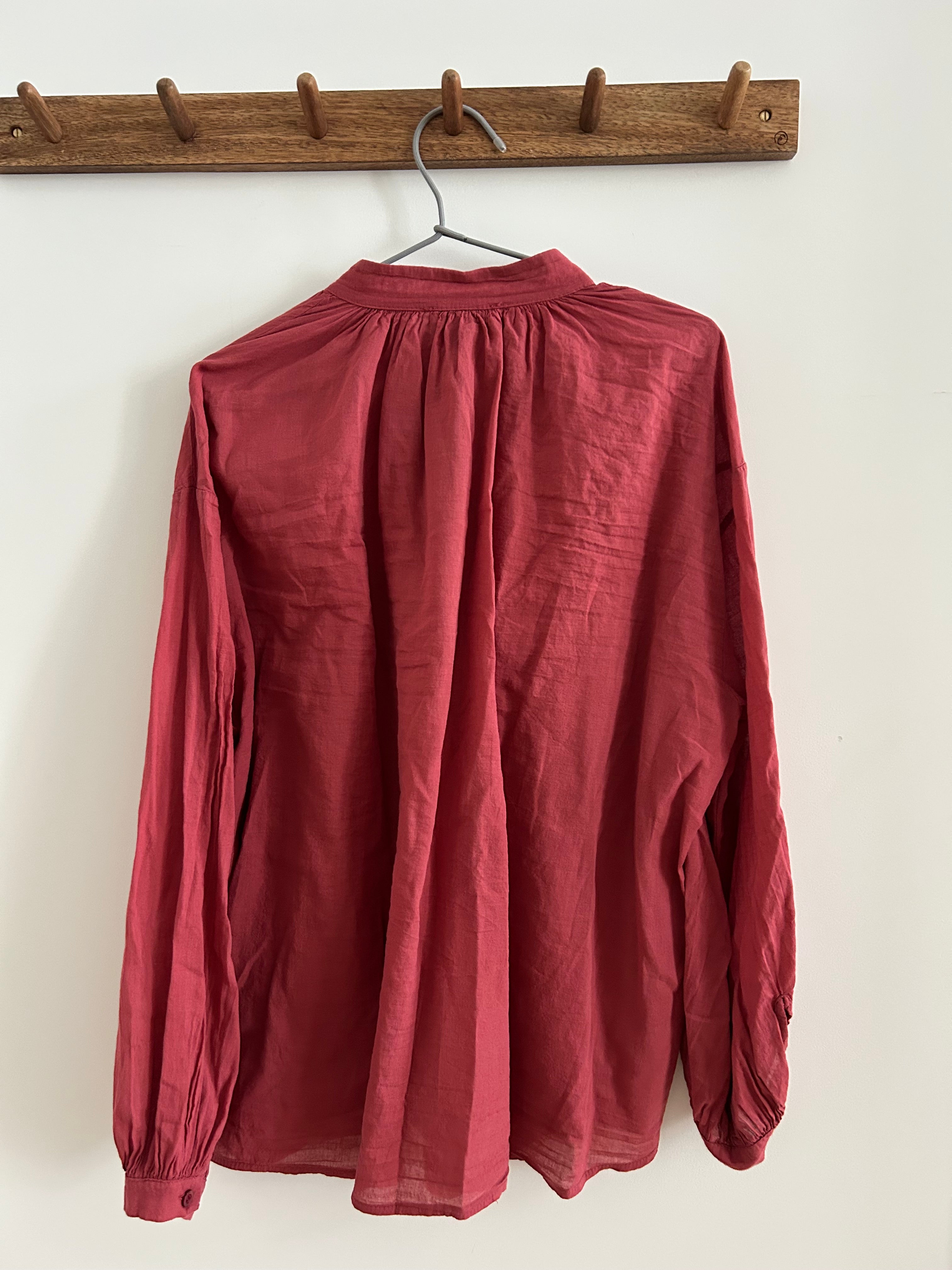 Bluse helles bordeaux
