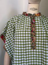 Vichy-Karo Bluse - grün