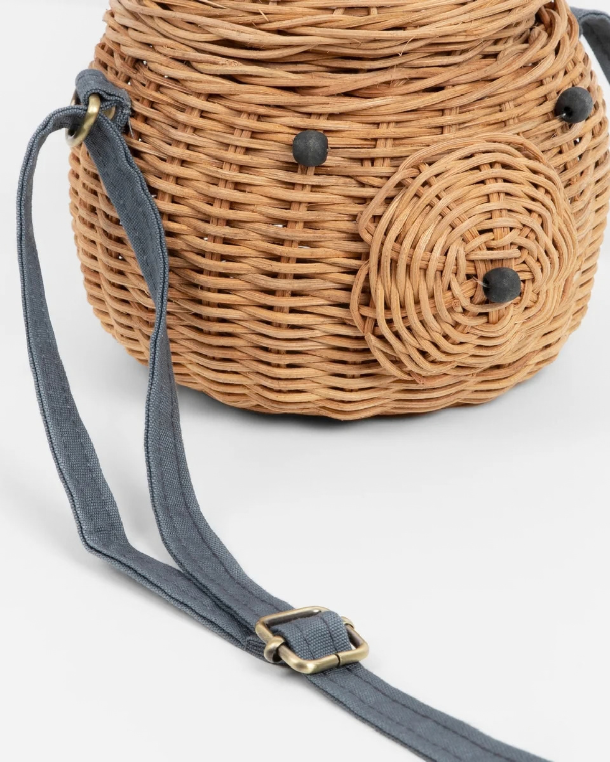 Tasche Bär aus Rattan – Natur