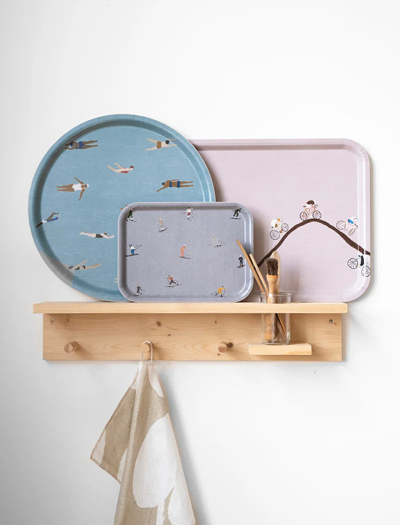 Tablett Skifahrer - Klein