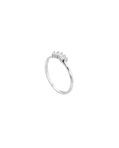 Ring Theodora - silber/weiß