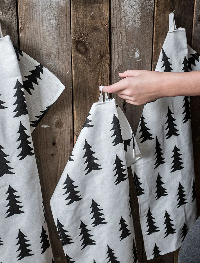 Geschirrtuch Gran - schwarz