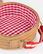 Tasche Bär aus gewebtem Papier – Braun
