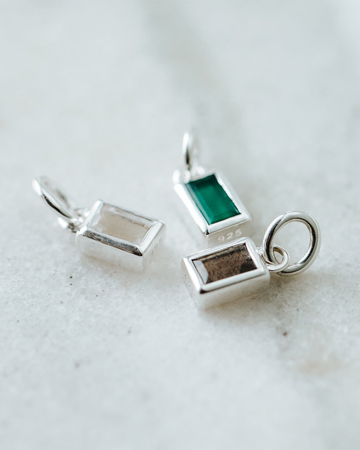 Anhänger Beloved Squared mit Bergkristall - silber