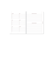 Terminplaner & Tagebuch 2027 - Rosa/Leinen
