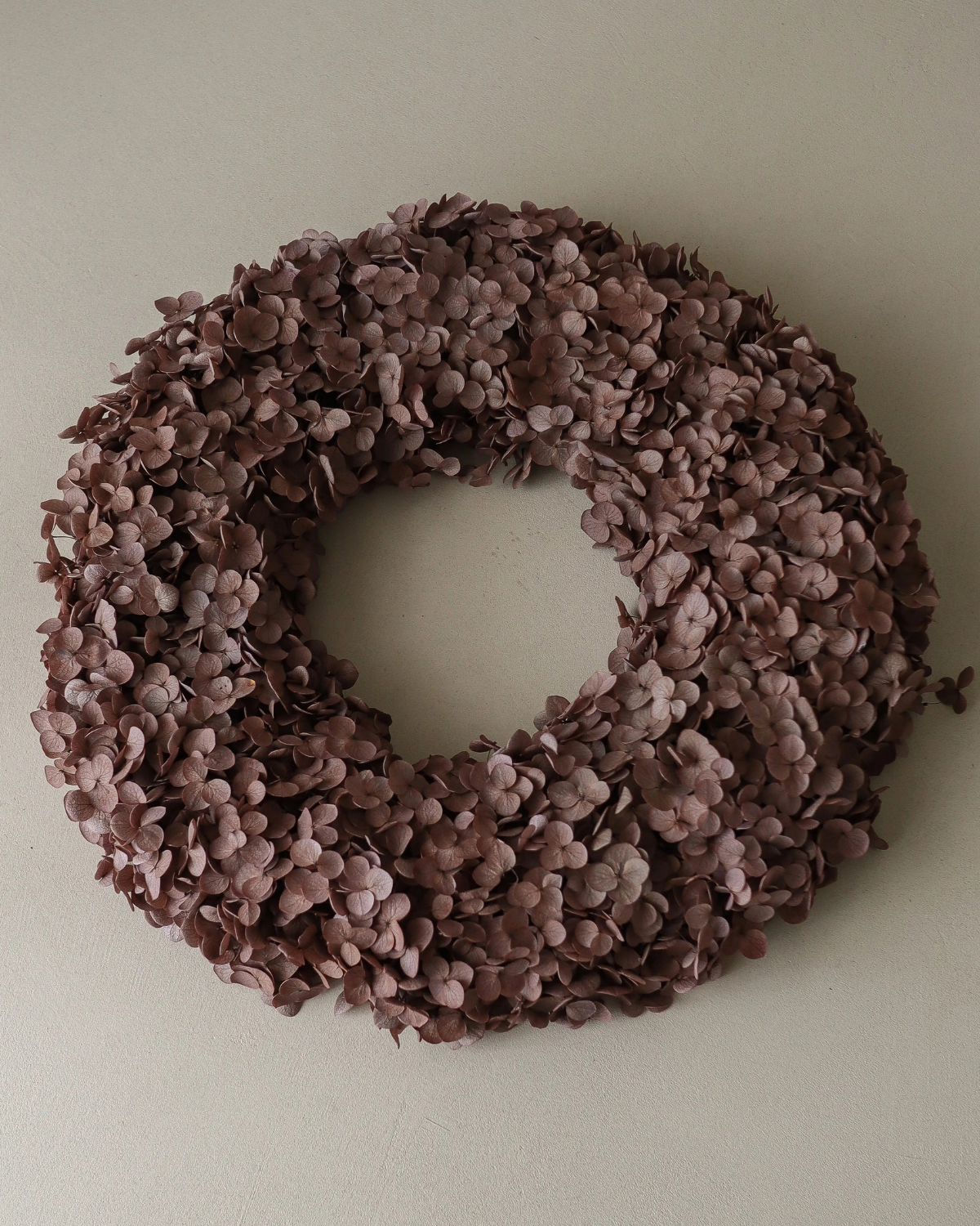 Kranz Hortensien - Brown Hydrangea Wreath (Ø 40 cm)