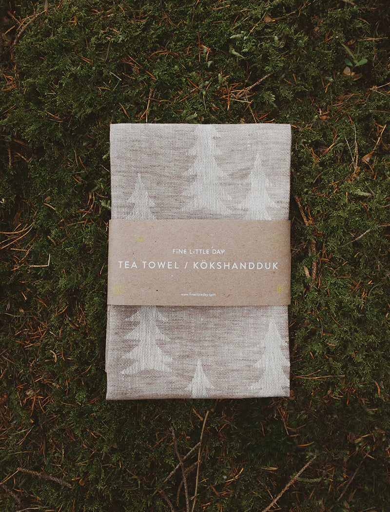 Geschirrtuch Gran aus Leinen - sand