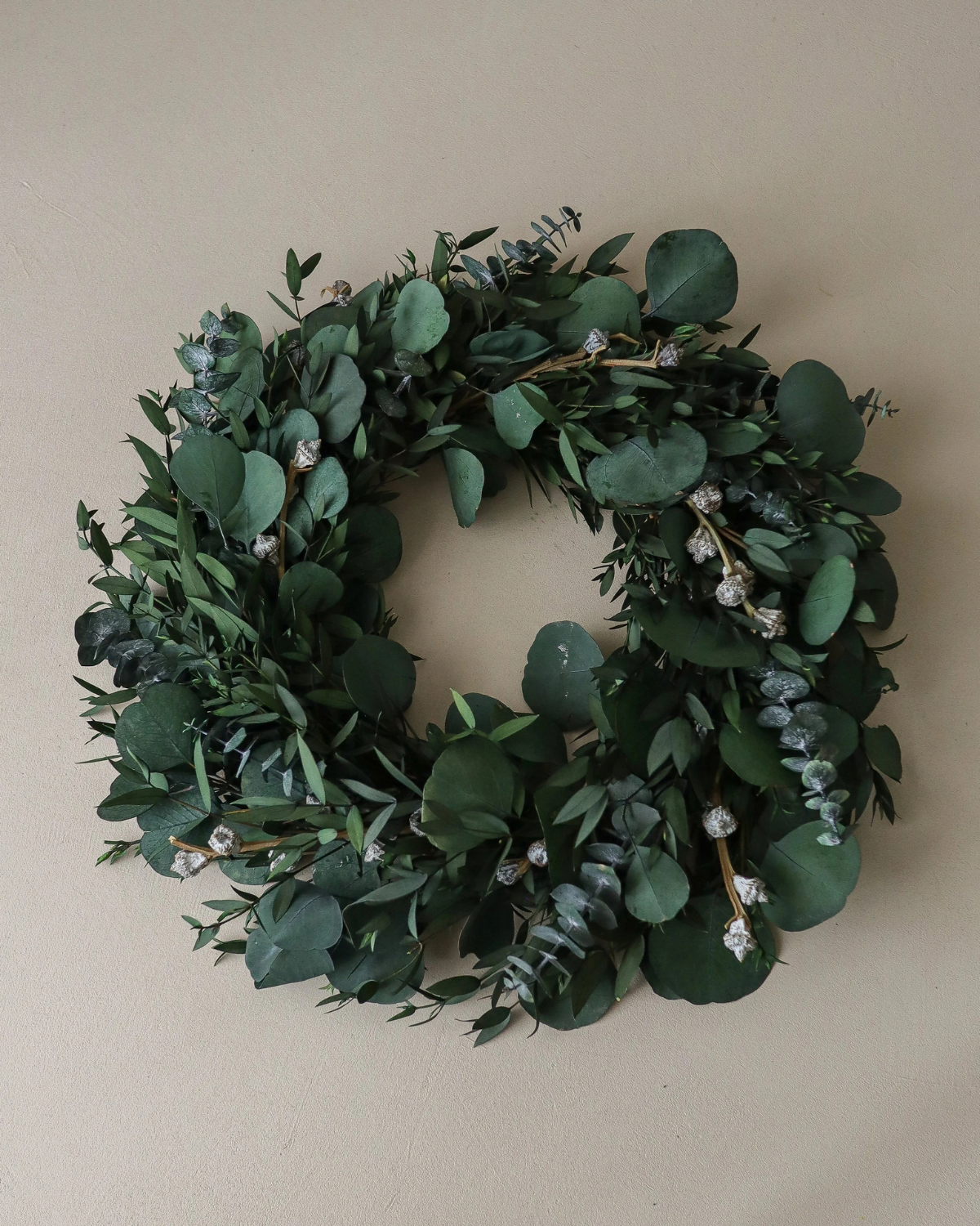 Kranz Eukalyptus Mix - Green Mixed Eucalyptus Wreath (Ø 40 cm)