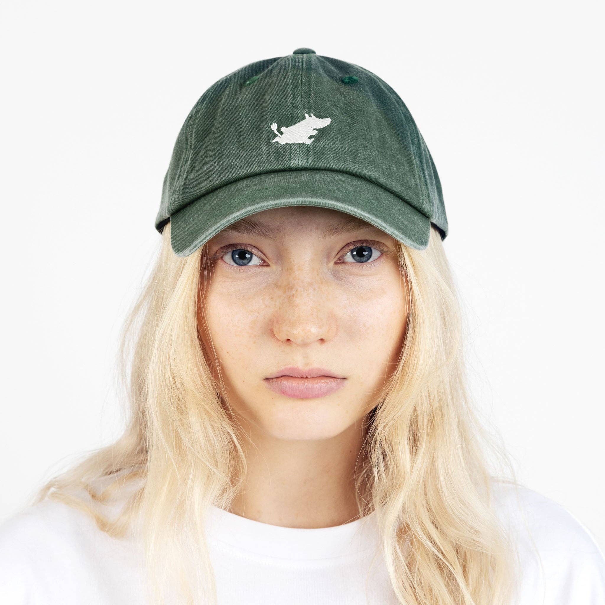 Gewaschene Denim-Cap - Moomin Classics Grün
