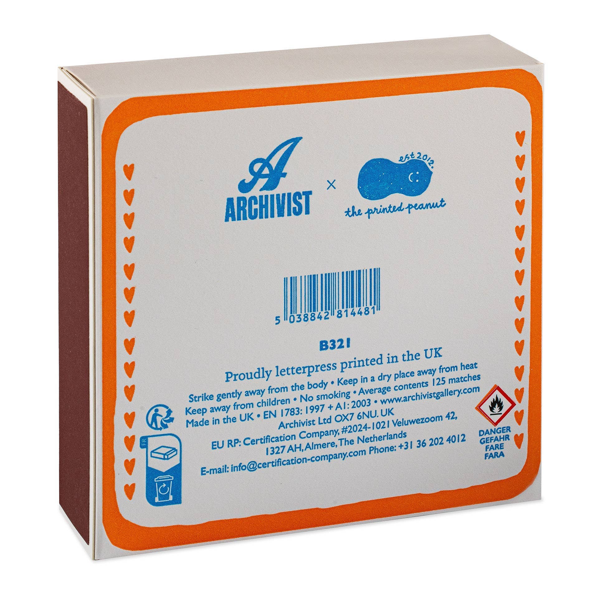 Cat Lover | Quadratische Sicherheitszündhölzer