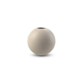 Vase aus Keramik - rund sand 10 cm