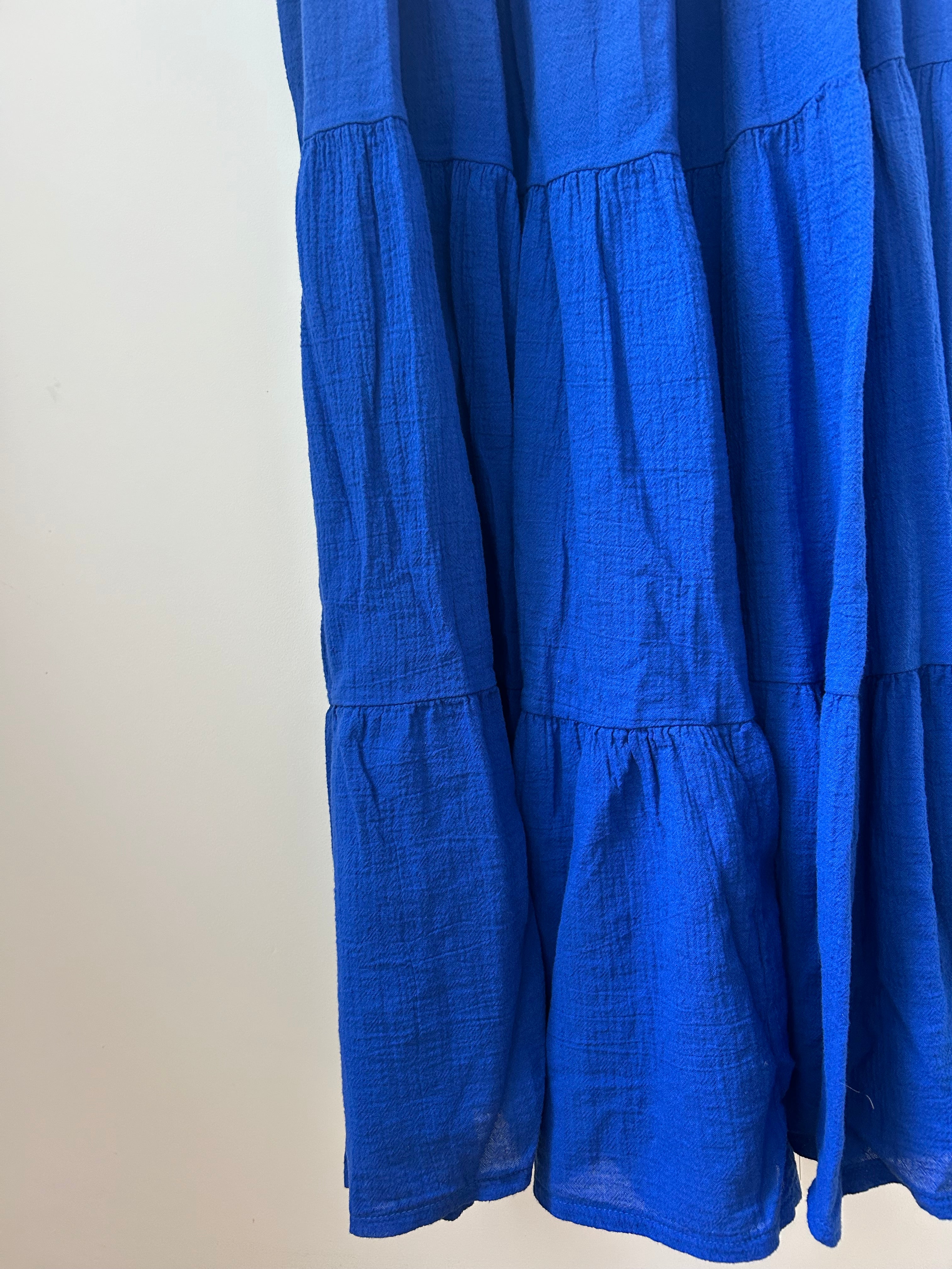 Sommerkleid aus Musselin - azurblau