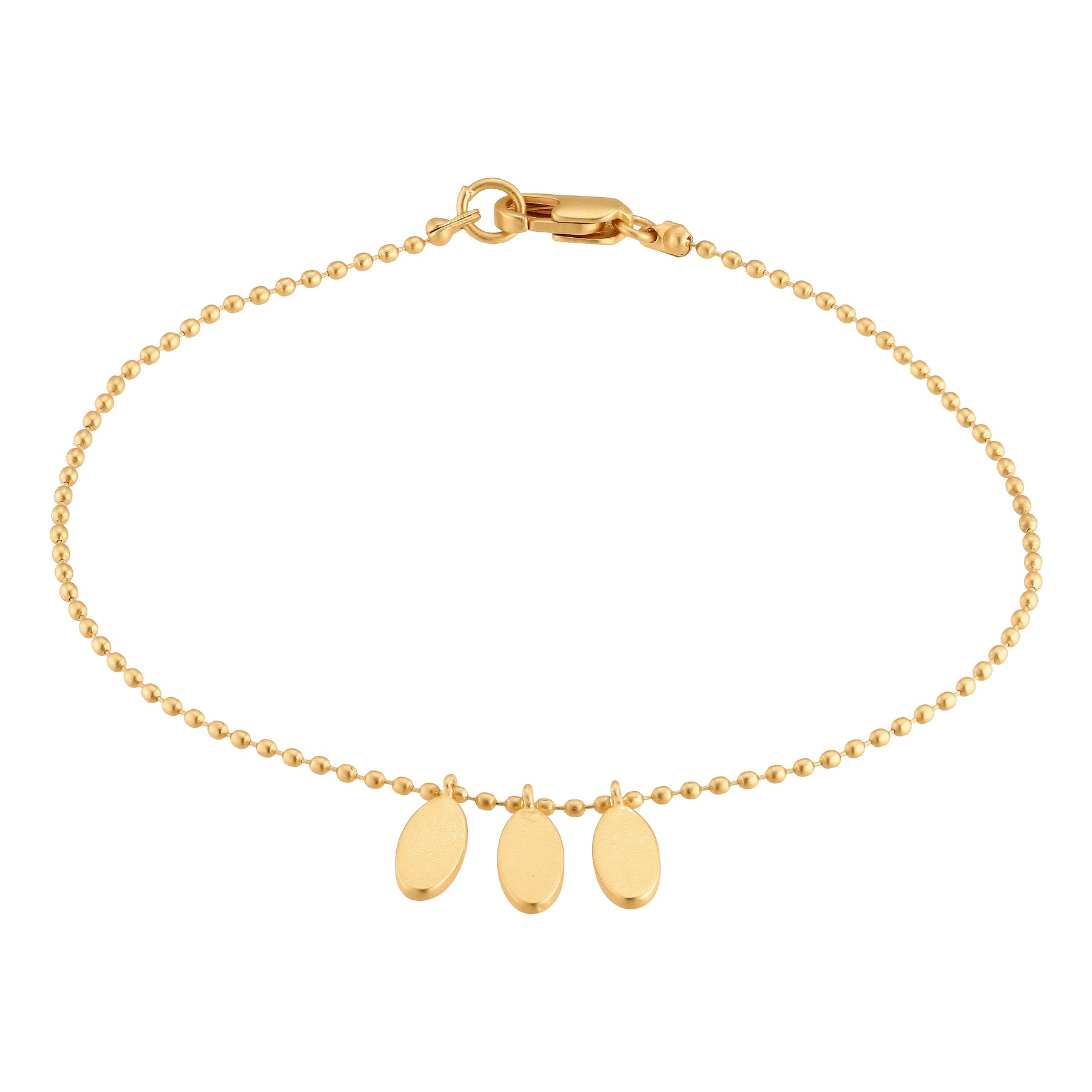 Armband 3-Oval - gold