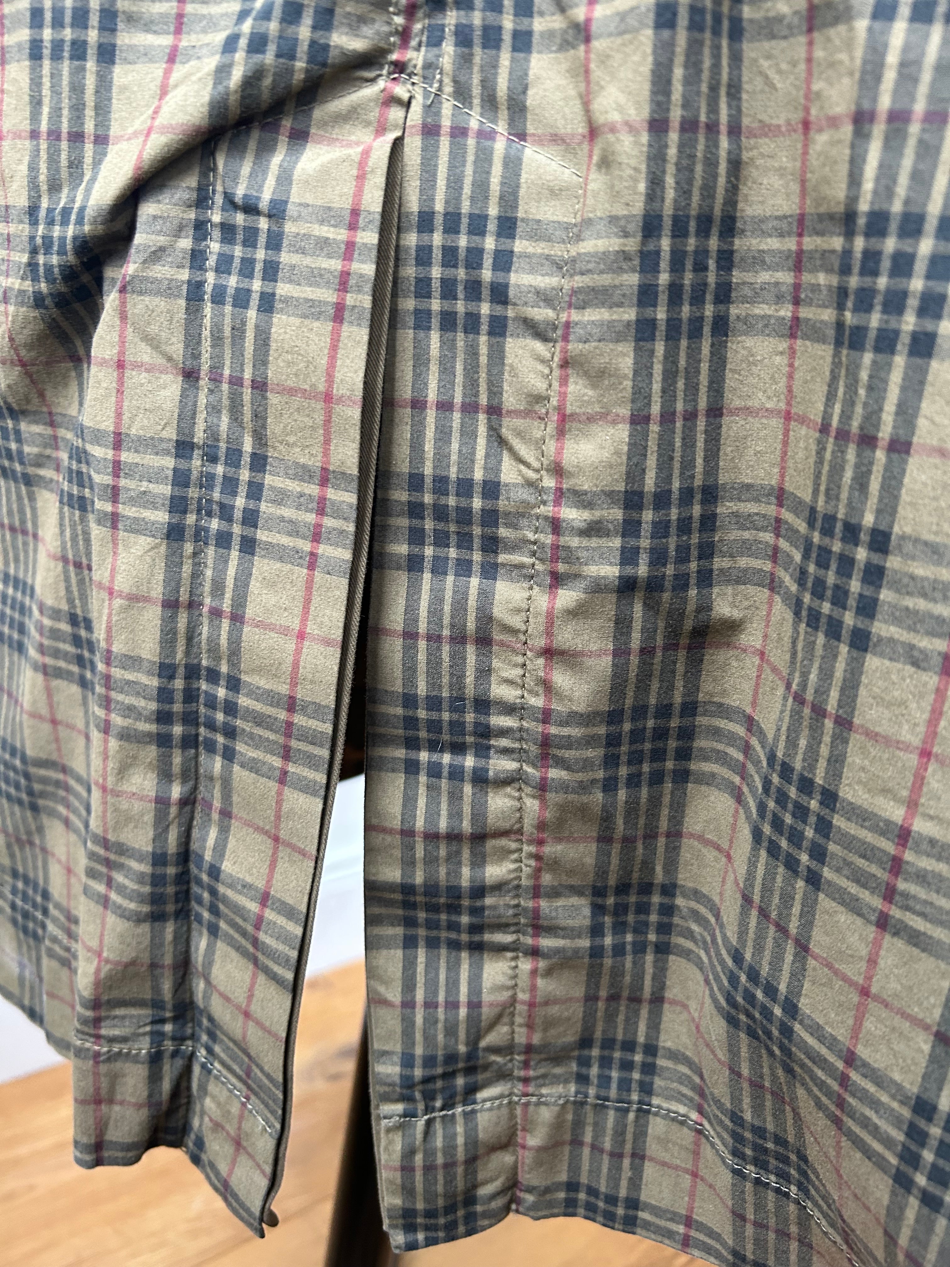 Wendemantel mit Karomuster - braun