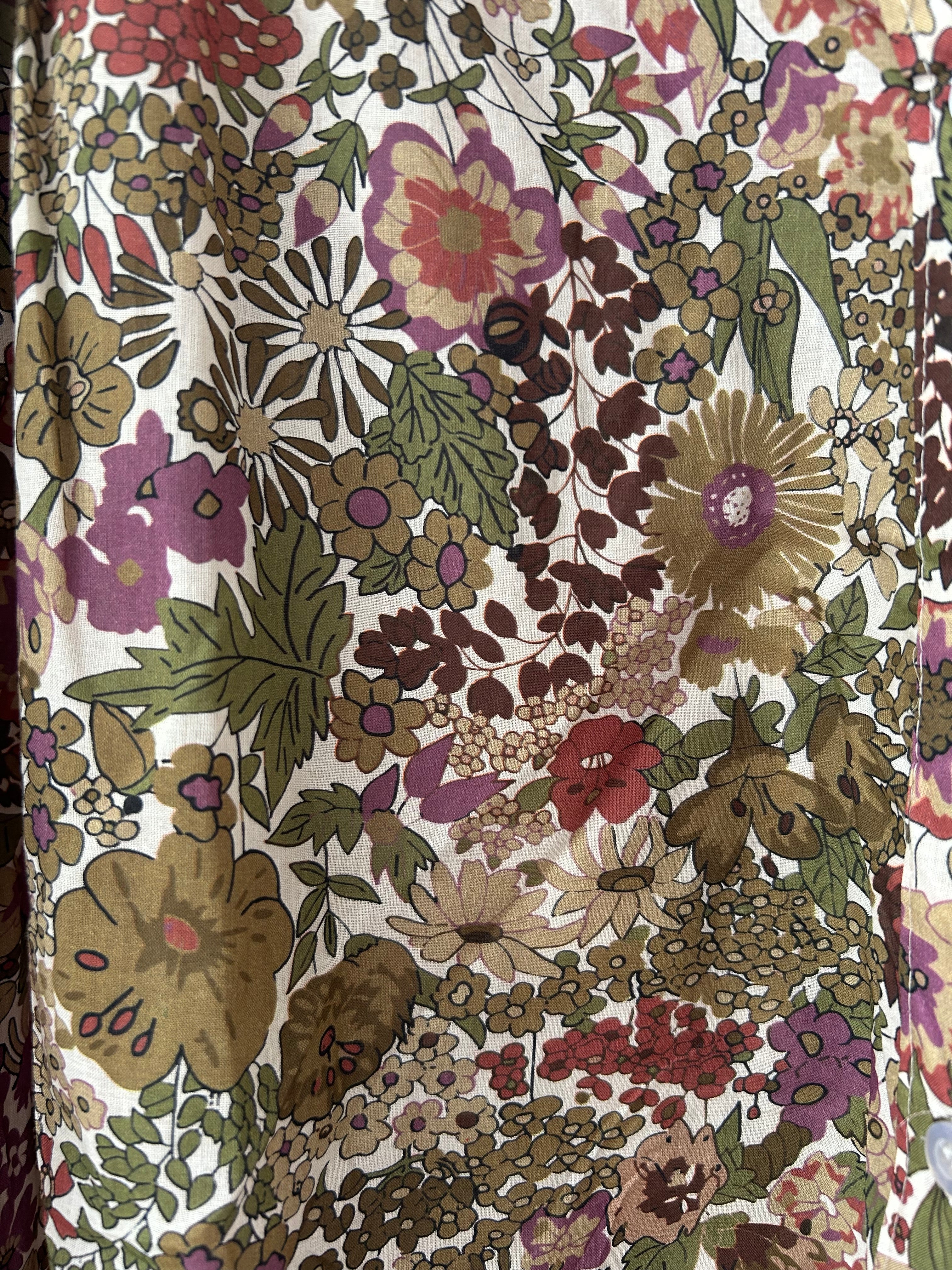 Langarmbluse mit Blumenmuster - rosa