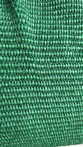 Große Clutch im Raffia-Stil - silver / grün