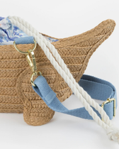 Tasche Dackel aus gewebtem Papier – Braun
