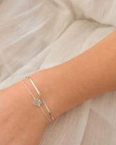 Armband Herringbone - silber Gr. M/L