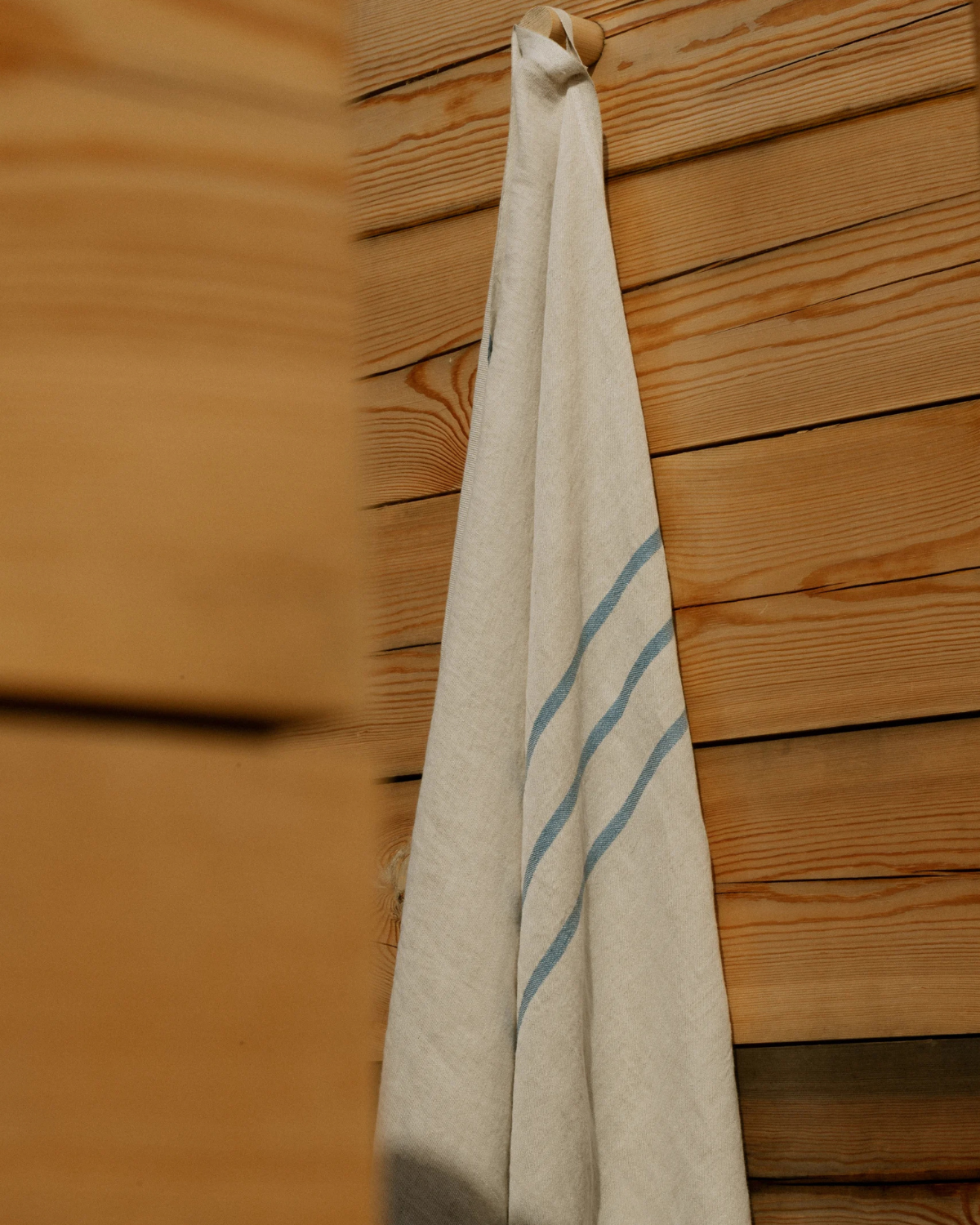 Großes Badetuch USVA - Leinen-Blau