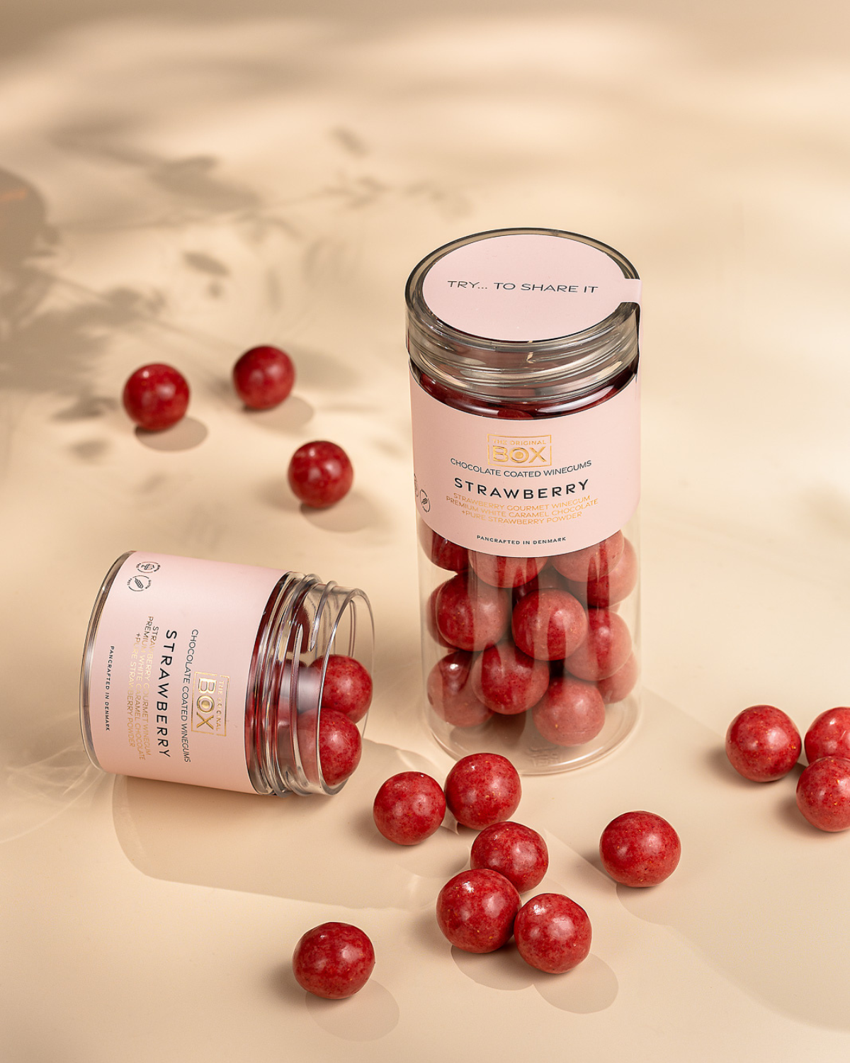 Fruchtgummi mit Schokolade – Strawberry / Erdbeere 110 g