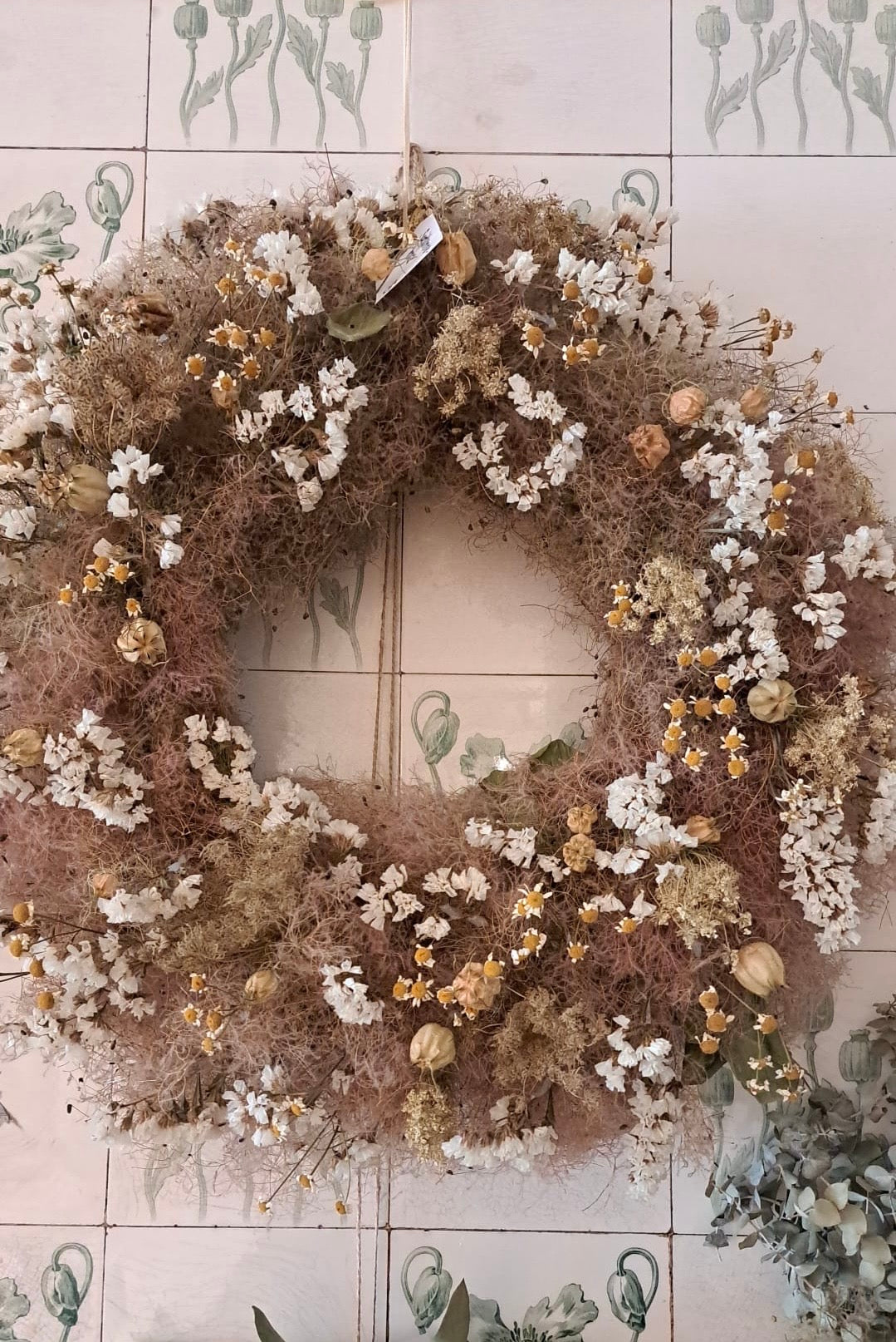 Kranz Spätsommer weiss 45 cm