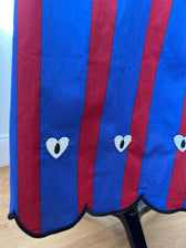 Rock mit Streifen - blau & rot