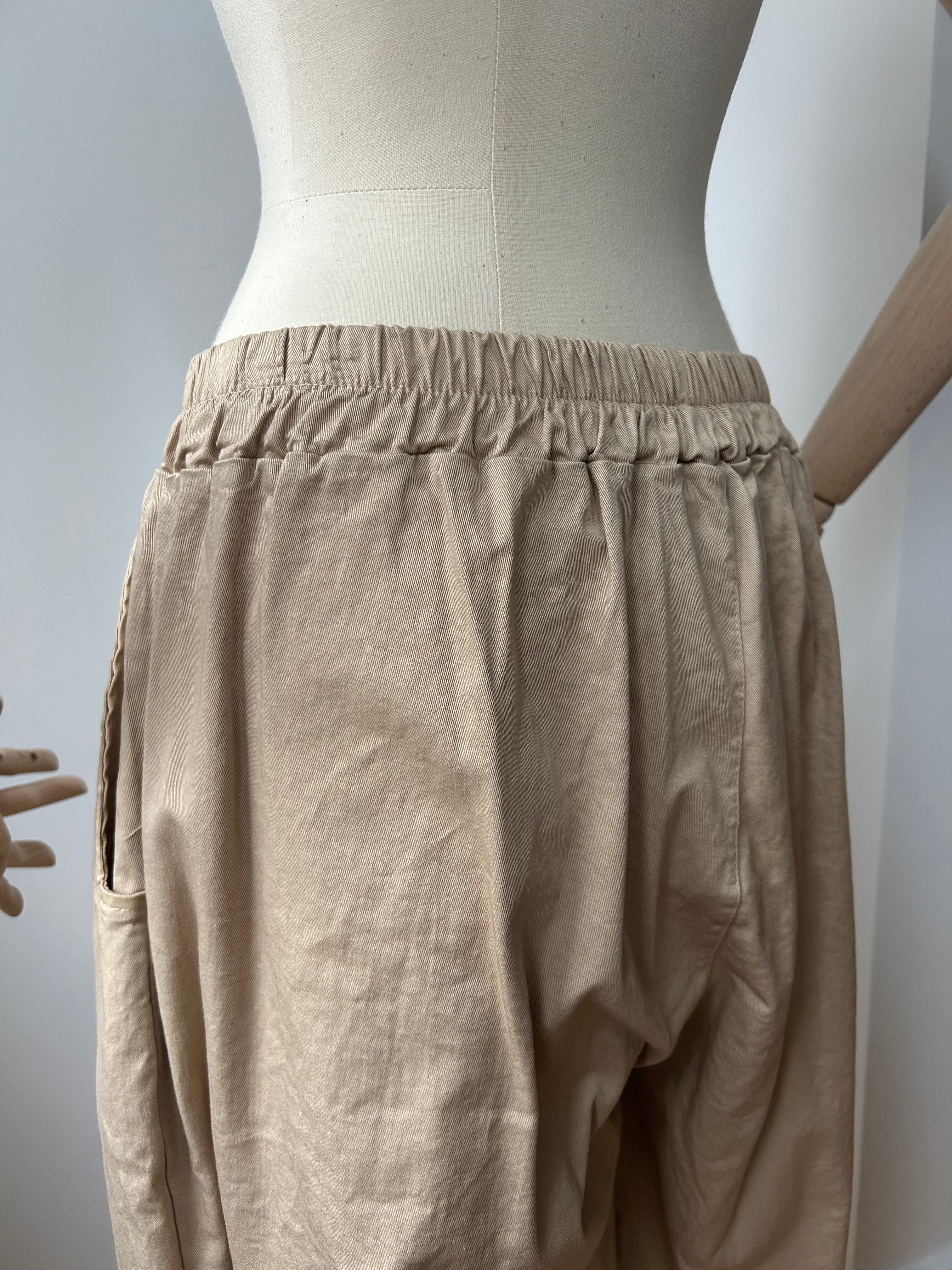 Culotte Palazzo-Hose - beige