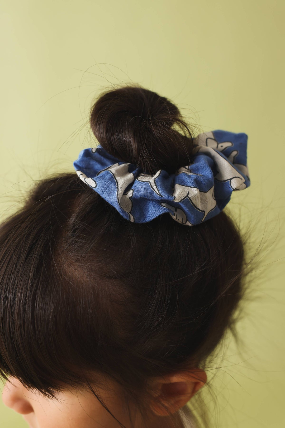 Scrunchie Dackel - blau