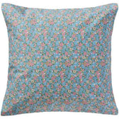 Kissenbezug Floral - hellblau/rosa