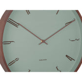 Wanduhr Scandia - graugrün