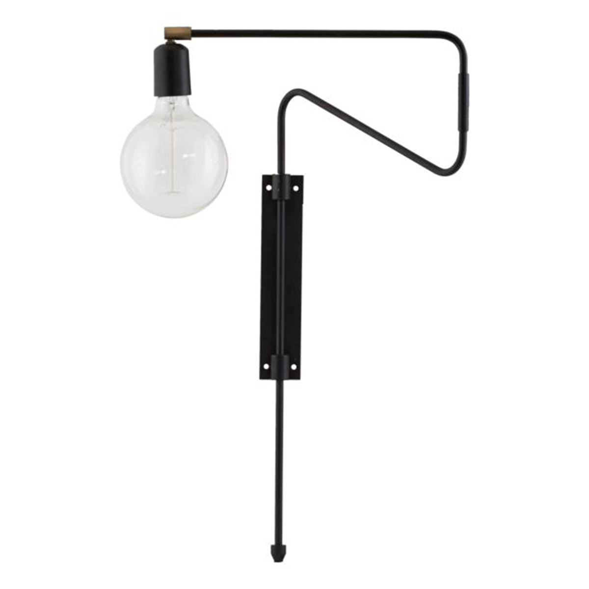 Wandlampe Swing - schwarz klein