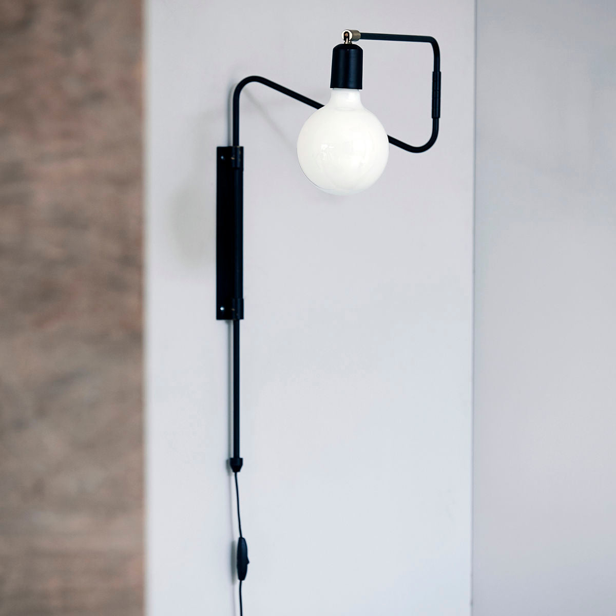 Wandlampe Swing - schwarz klein